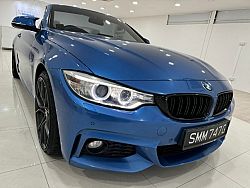 BMW 428I Convertible AT HID NAV HUD M Sport 2015 Blue